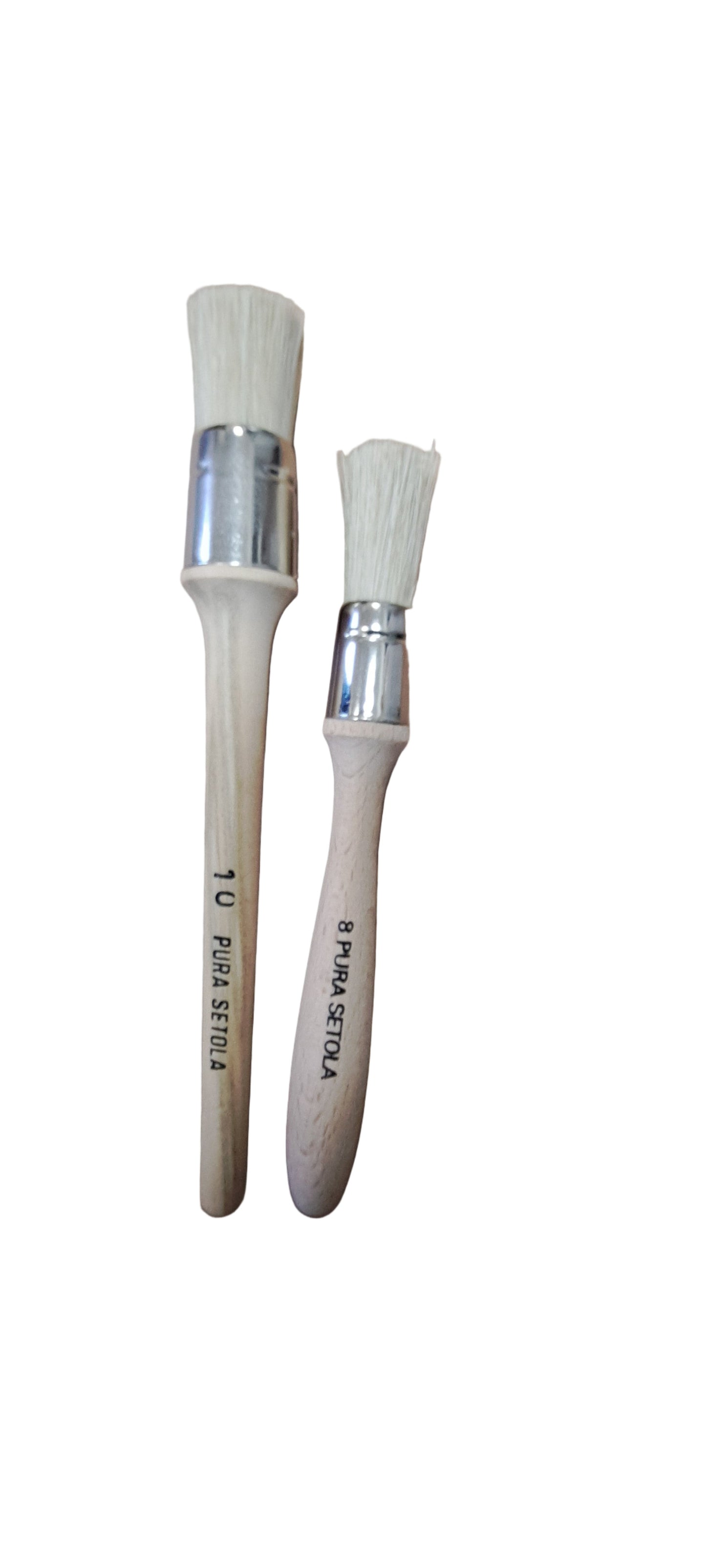 Stencil Brushes White Bristle