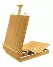 Artist Table Top Easel Box with Palette #154