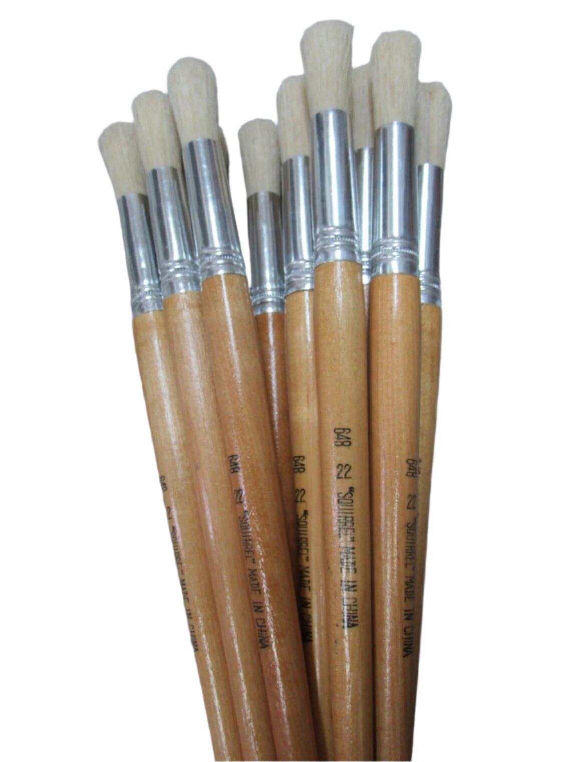 12 pcs Artist Brushes Pure Bristle Round for Oil and Acrylic Please Choose your size