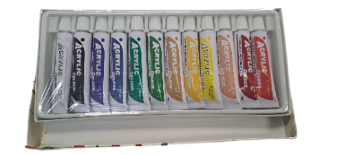 2 Set of 12 Tubes Artist Acrylic Paint  Set