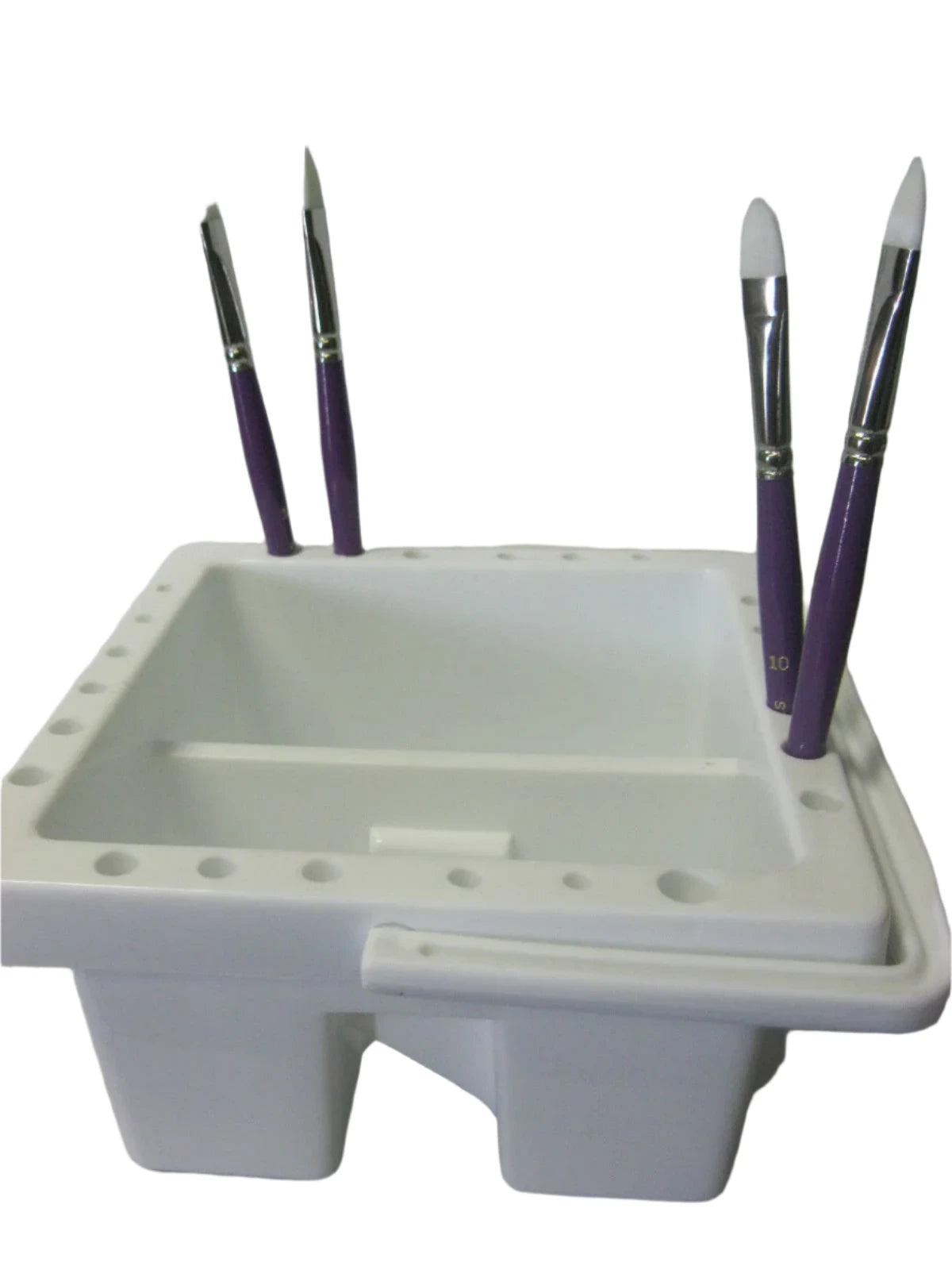 Artist Plastic brush washer with cover