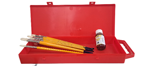 Long Plastic Black or Red Storage Box -Pencils ,Crayons Arts & Craft supplies ,toys,tools & much more !