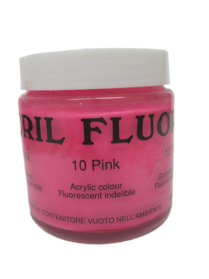 Ferrario Fluorscent Indelible Acrylic paint Cril Fluor 110ml -Made in Italy