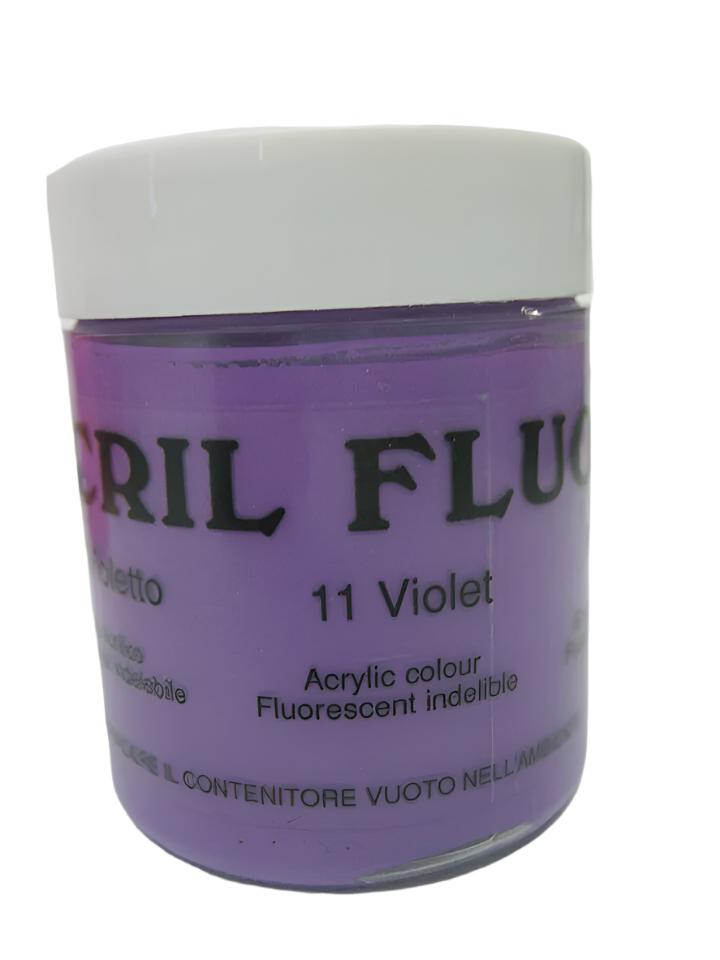 Ferrario Fluorscent Indelible Acrylic paint Cril Fluor 110ml -Made in Italy