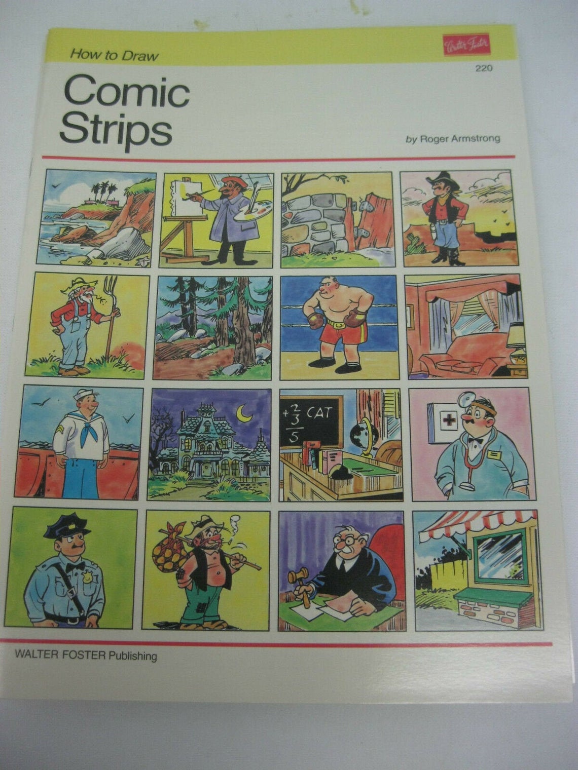 Walter Foster Art Books How to Draw and Paint Comic Strips #220, By Roger Armstrong