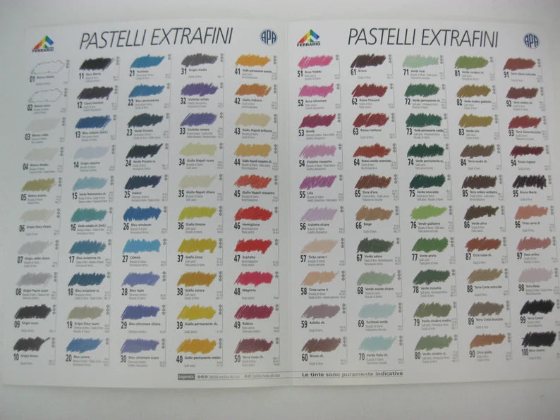 Ferrario Artist Quality Extrafini Soft Pastel full stick section 4 (Made in Italy)