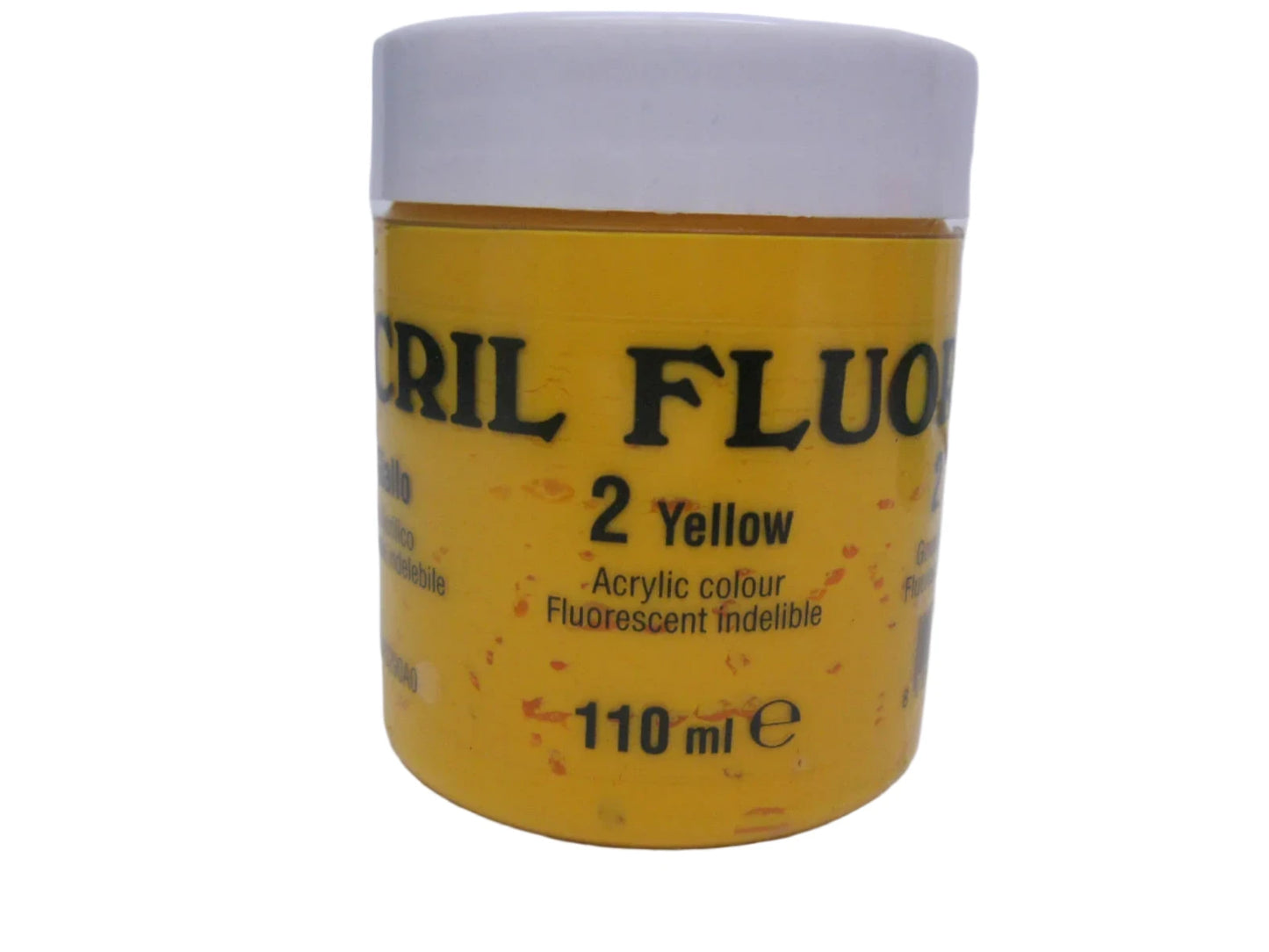 Ferrario Fluorscent Indelible Acrylic paint Cril Fluor 110ml -Made in Italy