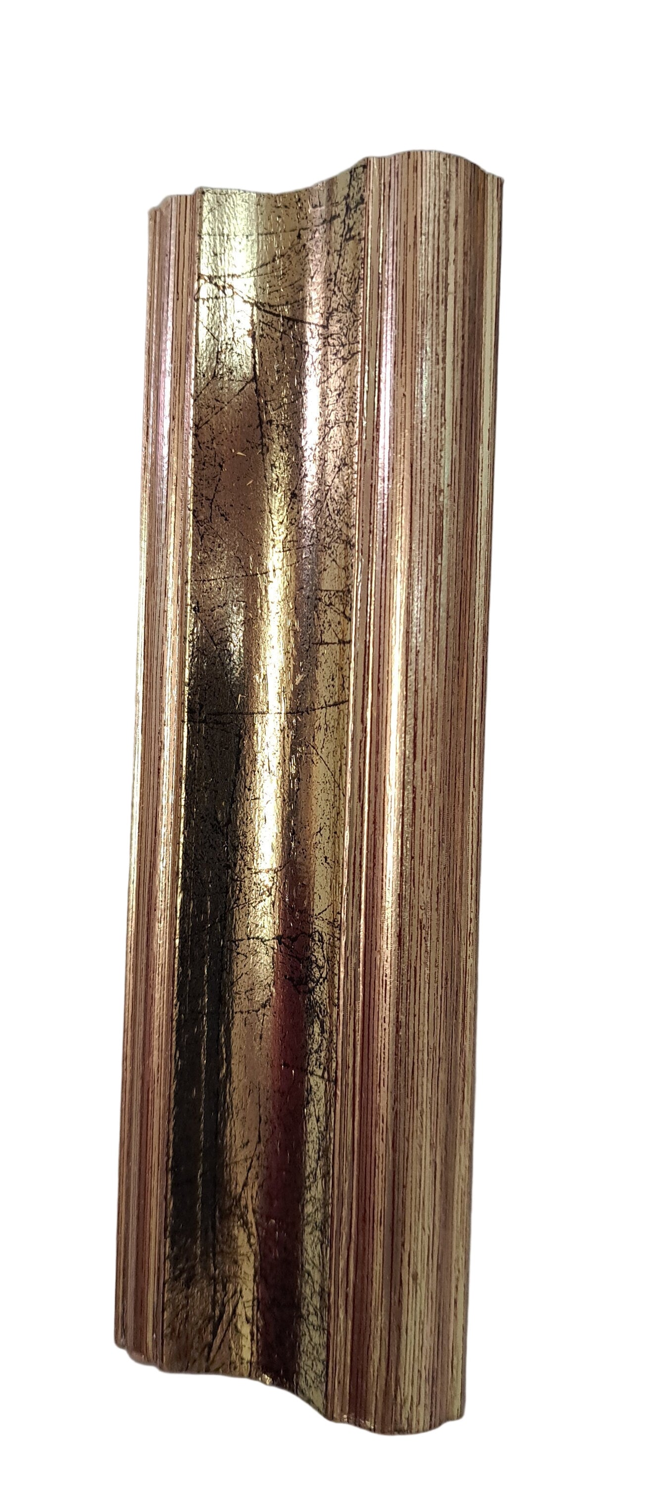 Wooden Picture Frame Moulding Gold Foil  total of 18 feet packaged  Made in Italy #154