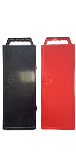 Long Plastic Black or Red Storage Box -Pencils ,Crayons Arts & Craft supplies ,toys,tools & much more !