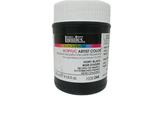 Liquitex Acrylic Medium Viscosity -Ivory Black #244 -237ml