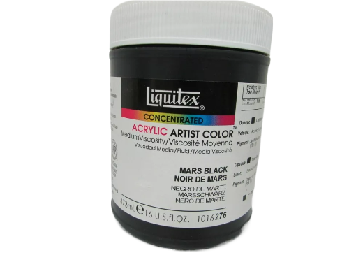 Liquitex Acrylic Medium Viscosity -Mars Black #276--473ml (Copy)