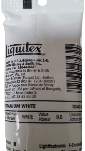 Liquitex High Viscosity Studio 6 Tubes 59ml + Free Titanium White 138ml  Assortment Made in USA