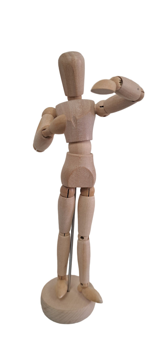 Wooden Artist Mannequin – Male 8" Ideal for Drawing, Painting, Animation & Display