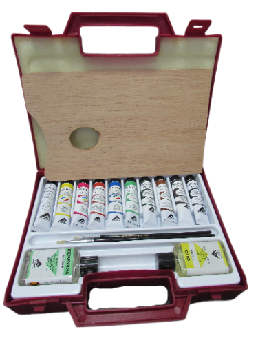 Ferrario Van Dyck Oil Color Paint Set Artist Quality with Plastic Carrying case