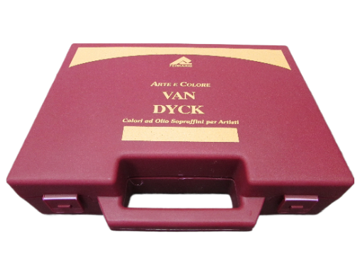 Ferrario Van Dyck Oil Color Paint Set Artist Quality with Plastic Carrying case