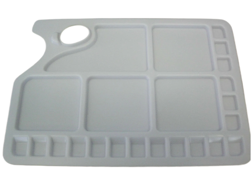 Large Artist plastic mixing palette 13 1/2'' X 9 1/2'' for watercolour and more!