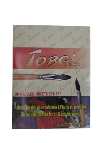 Tobgi Artist Disposable Paper Palette 9x12'' 36 Sheets