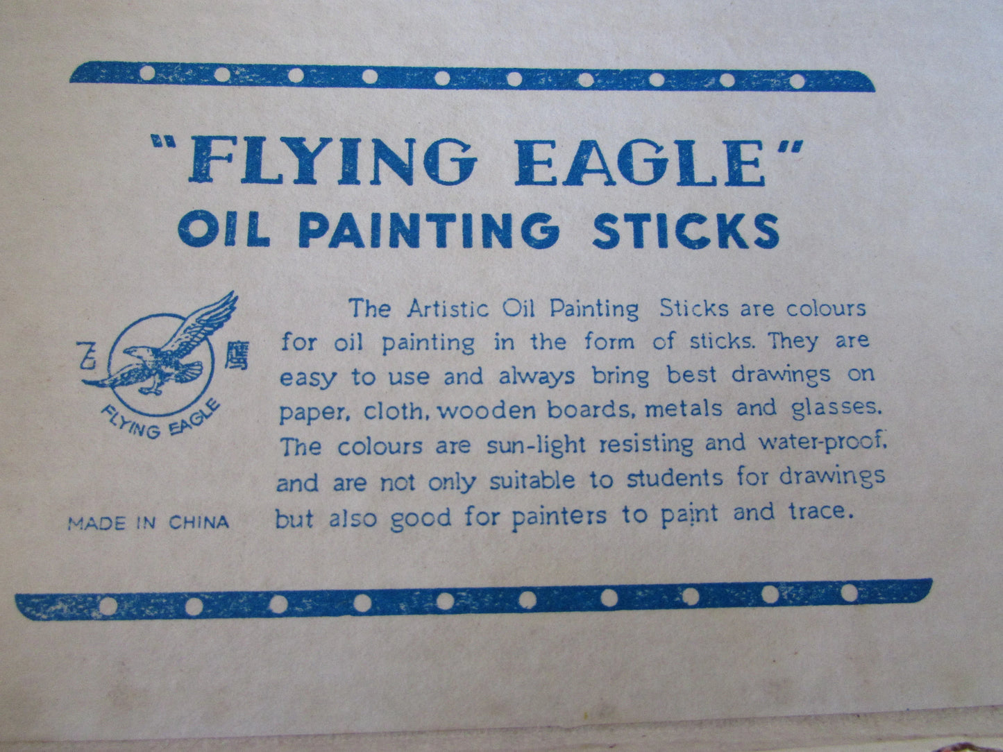 6---Vintage Flying Eagle Artistic Oil Painting Sticks  set of 15pcs ---Total of 90 sticks