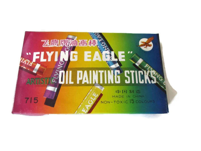 6---Vintage Flying Eagle Artistic Oil Painting Sticks  set of 15pcs ---Total of 90 sticks