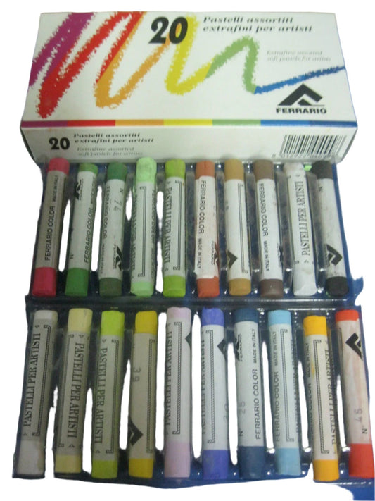 Ferrario Extrafine soft Pastels Set 20pcs  -(Made in Italy)