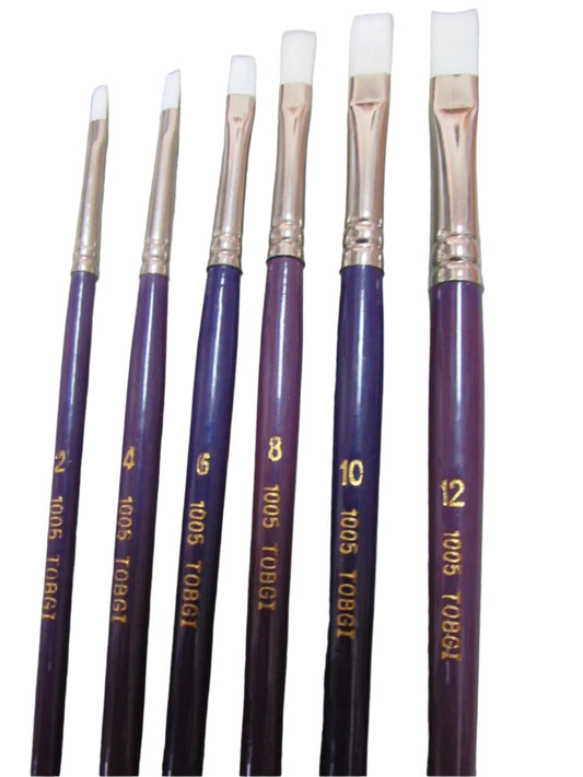 Artist Synthetic Sable Bright shape brushes  -Short Handle