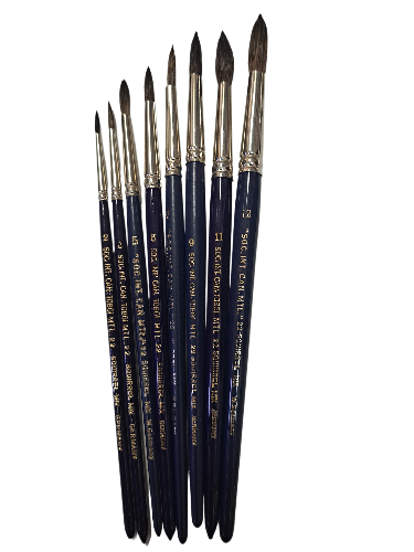 Artist Quality Brushes Round Squirrel Mix Hair