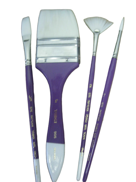 4-Artist Quality Brush set Synthetic Sable