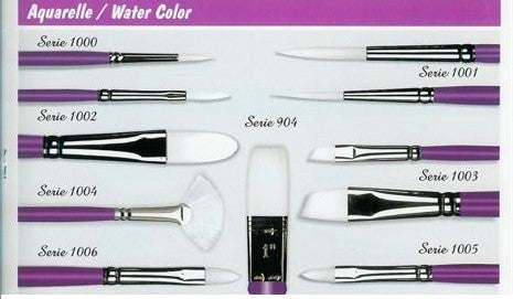 Wide selection Artist Synthetic Sable brushes  -Short Handle