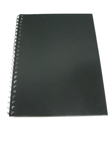 Black Hardback Sketch Drawing Paper Pad 11x14'' - 80 Sheets 65 lb Acid-Free