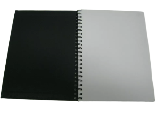 Black Hardback Sketch Drawing Paper Pad 11x14'' - 80 Sheets 65 lb Acid-Free