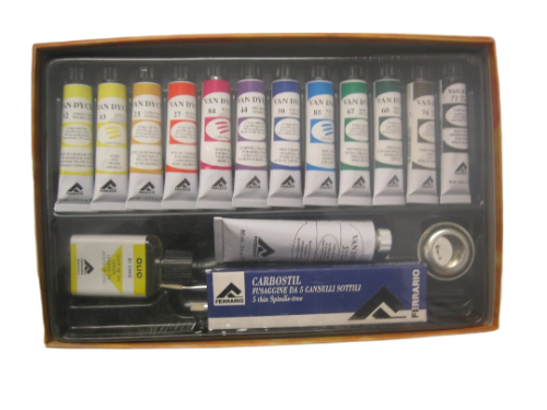 Ferrario Van Dyck Oil Color Paint Set Artist Quality----(Made in Italy)